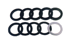 LEMAN - Jeu De 10 Bagues épaisseur De 1 Mm à 10 Mm - Alésage 30/45mm