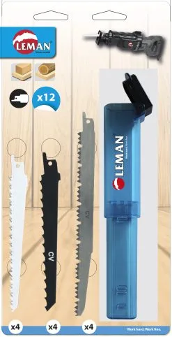 LEMAN - Assortiment De 12 Lames De Scie Sabre