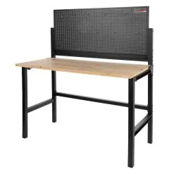 HOLZMANN - WB142FOLD Etabli Métallique De Travail Pliable Avec Plateau En Bois Sapin 1197 X 600 Mm