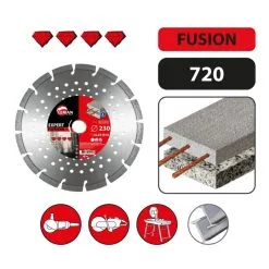 LEMAN - 720 - Disque Diamant Segment Béton Armé, Acier