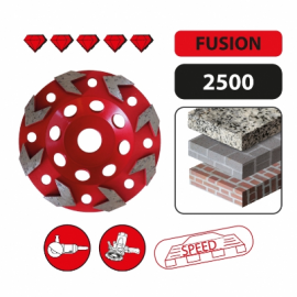 Leman - Plateau Diamanté Speed Flèches Pour Béton, Granit ( Diamètre : 125, Alésage 22.23 )