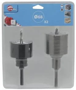 LEMAN - Lot De 2 Trépans SDS+ Dia 68 "pour Boitier électrique"