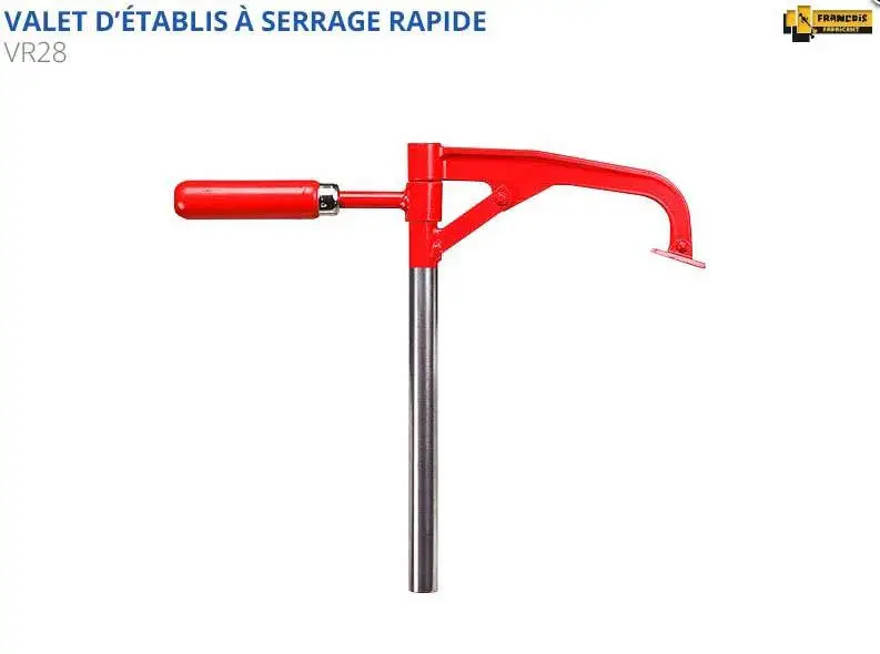 ETABLIS FRANCOIS - VR28 - Valet D'établi à Serrage Rapide - Diamètre 28 Mm – Image 2