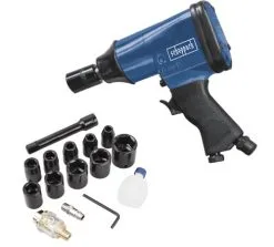 SCHEPPACH - Visseuse à Choc Pneumatique Avec Outils Et Mallette - Rotation Droite Et Gauche