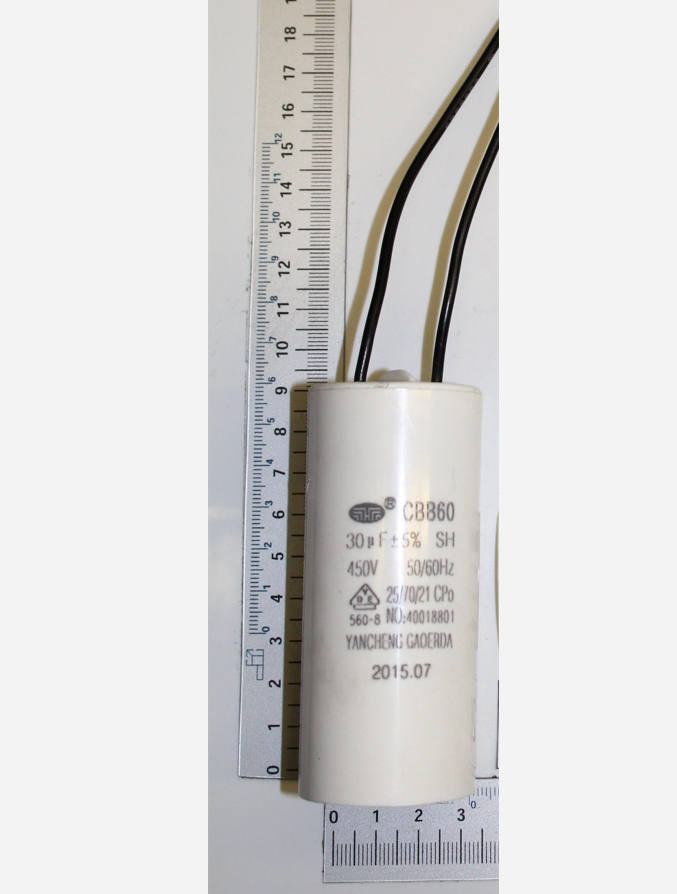 SCHEPPACH - Condensateur 30 µF / 450V Pour Scie à Bûches Scheppach, Woodster, Kity